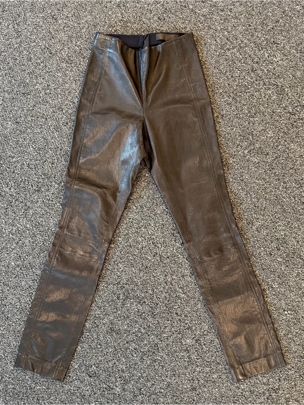 Rag & Bone Lambskin Leather Skinny Pants - size 0